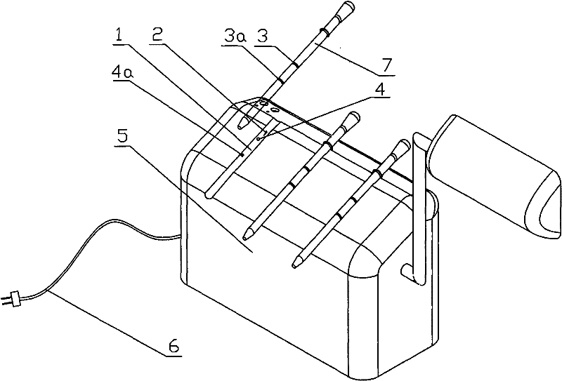 Portable electrical heating inoculation device