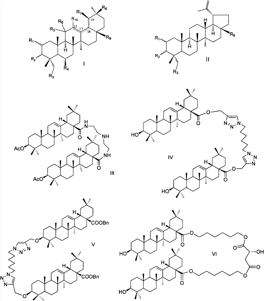 Pentacyclic triterpene enterovirus EV71 inhibitors, and medicinal compositions and medicinal use thereof