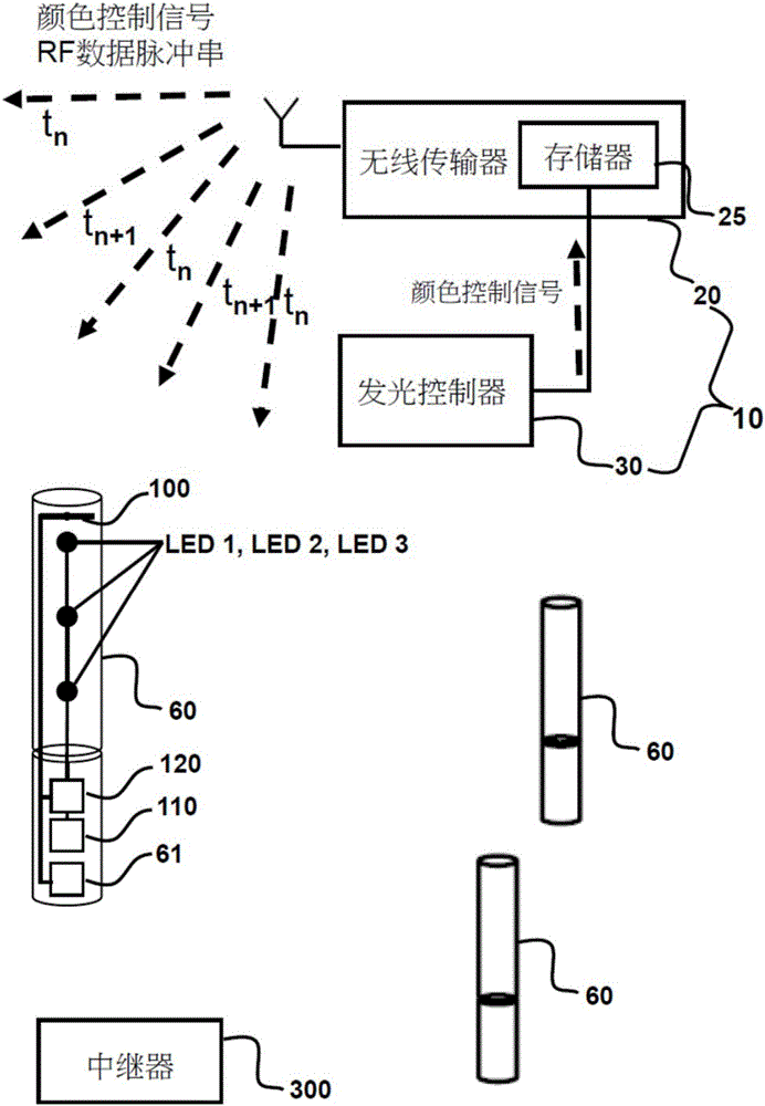 Portable light illuminating device with interactive lighting effect