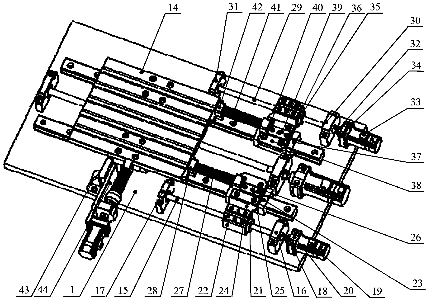 Planar continuous loading testing device for numerical-control movable worktable