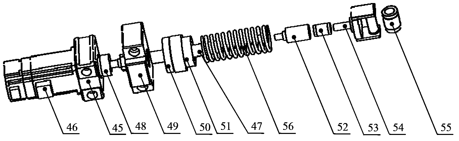 Planar continuous loading testing device for numerical-control movable worktable