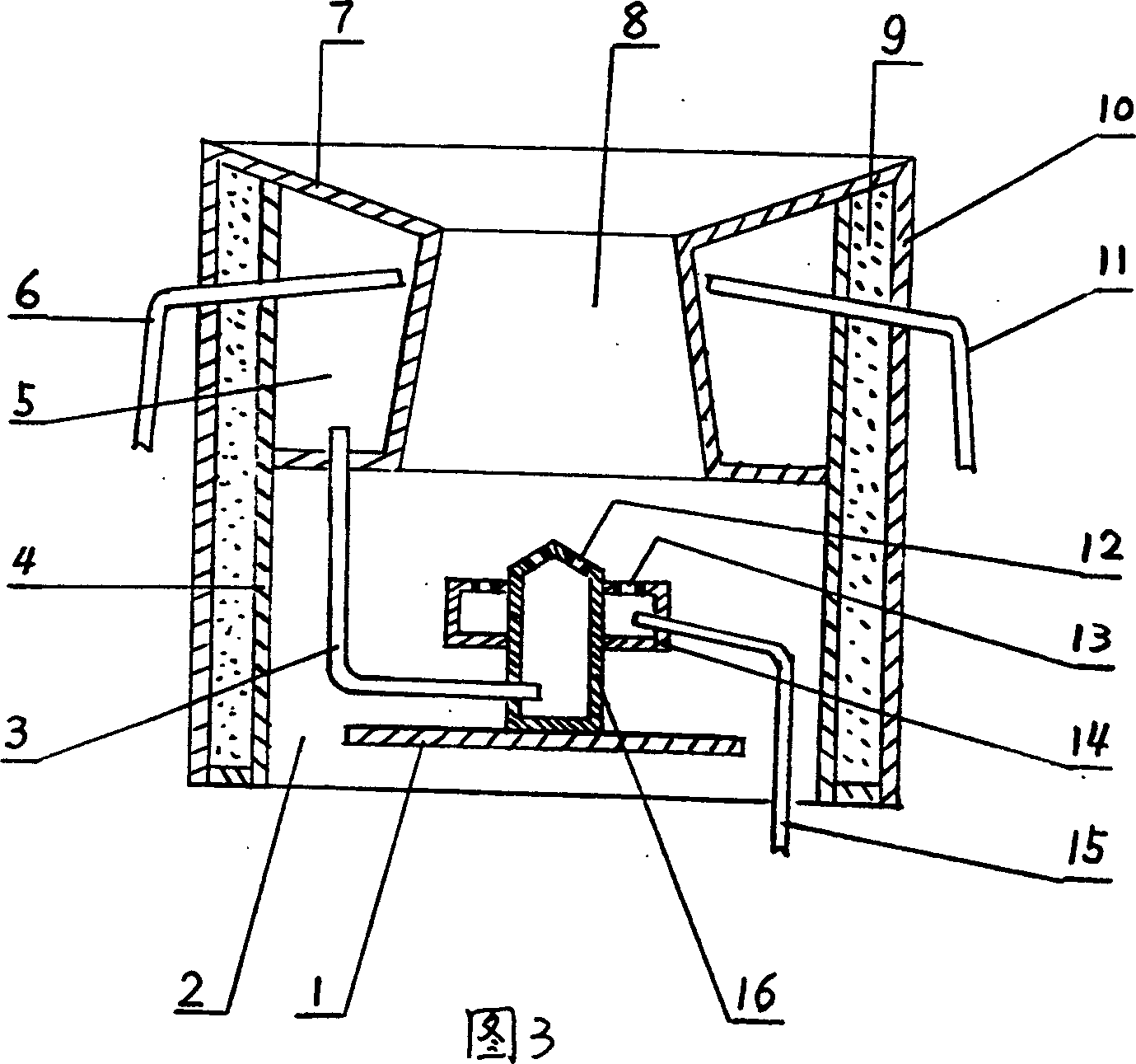 Fuel water gasification combustion method