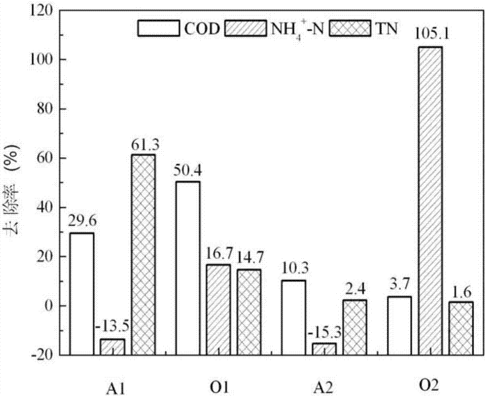 Biochemical method for pre-treating coal gasification wastewater through denitrification