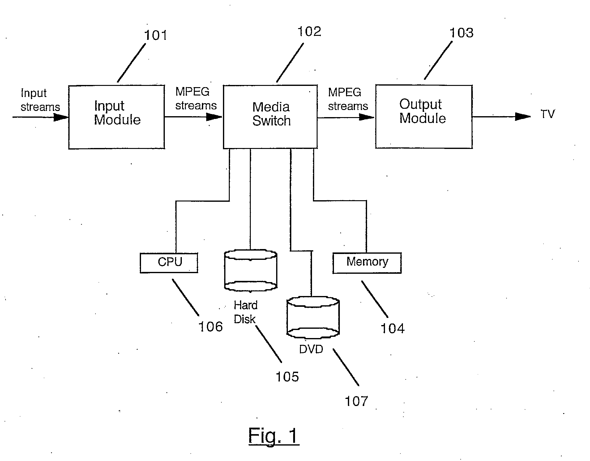 Digital video recorder system with an integrated DVD recording device
