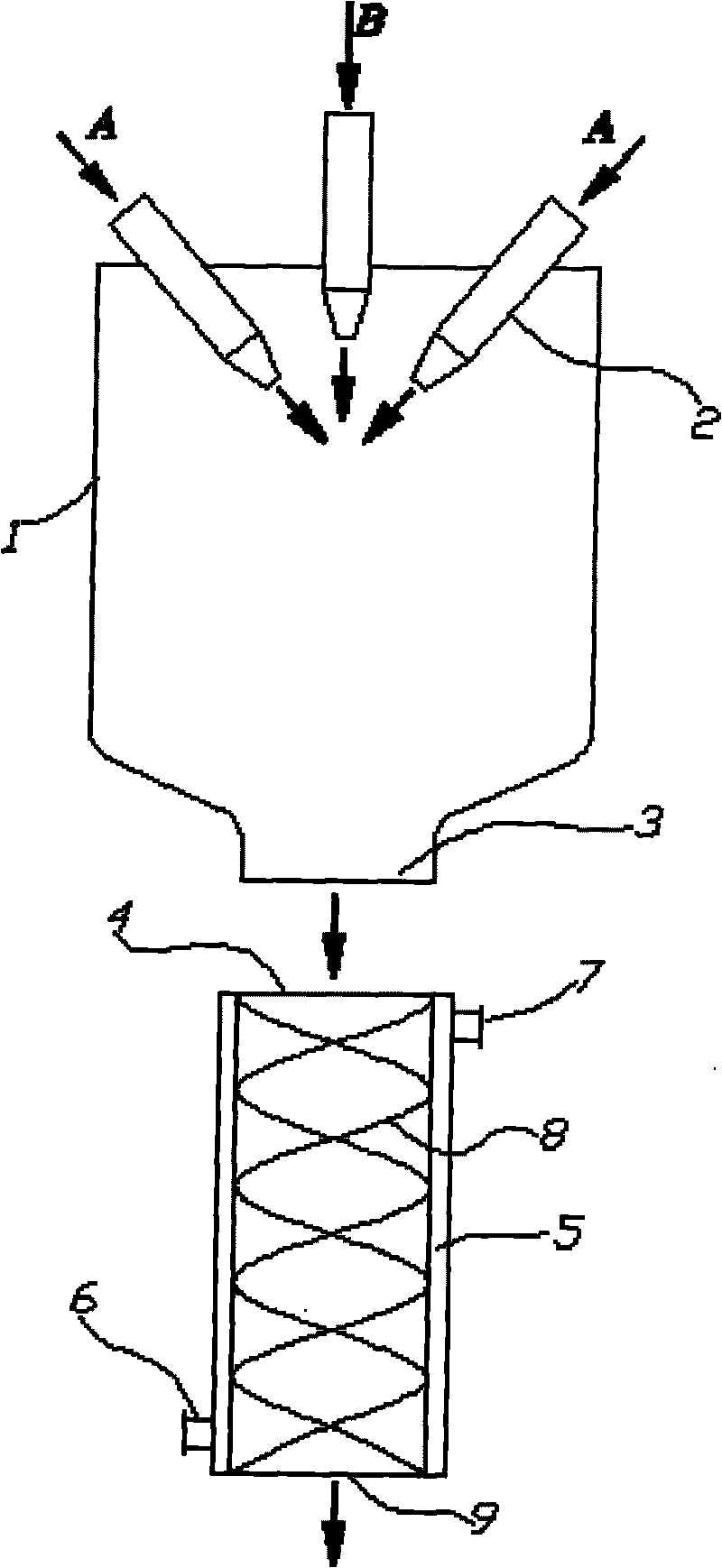 Method for continuously producing organic isocyanate