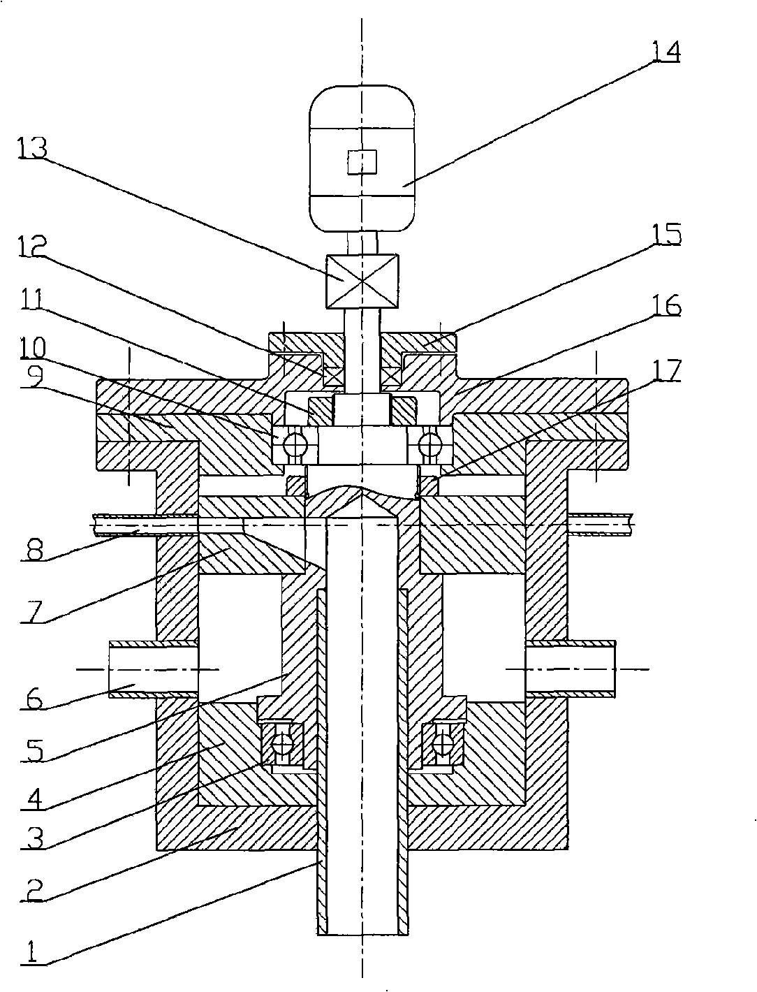 Damping opposite-thrust type gas wave refrigerating machine