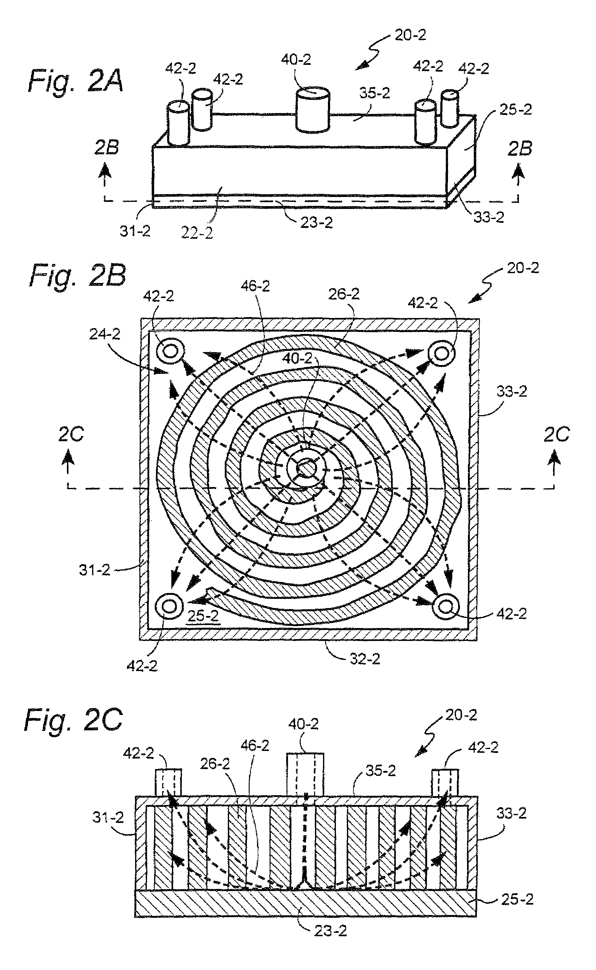 Thermal transfer devices with fluid-porous thermally conductive core