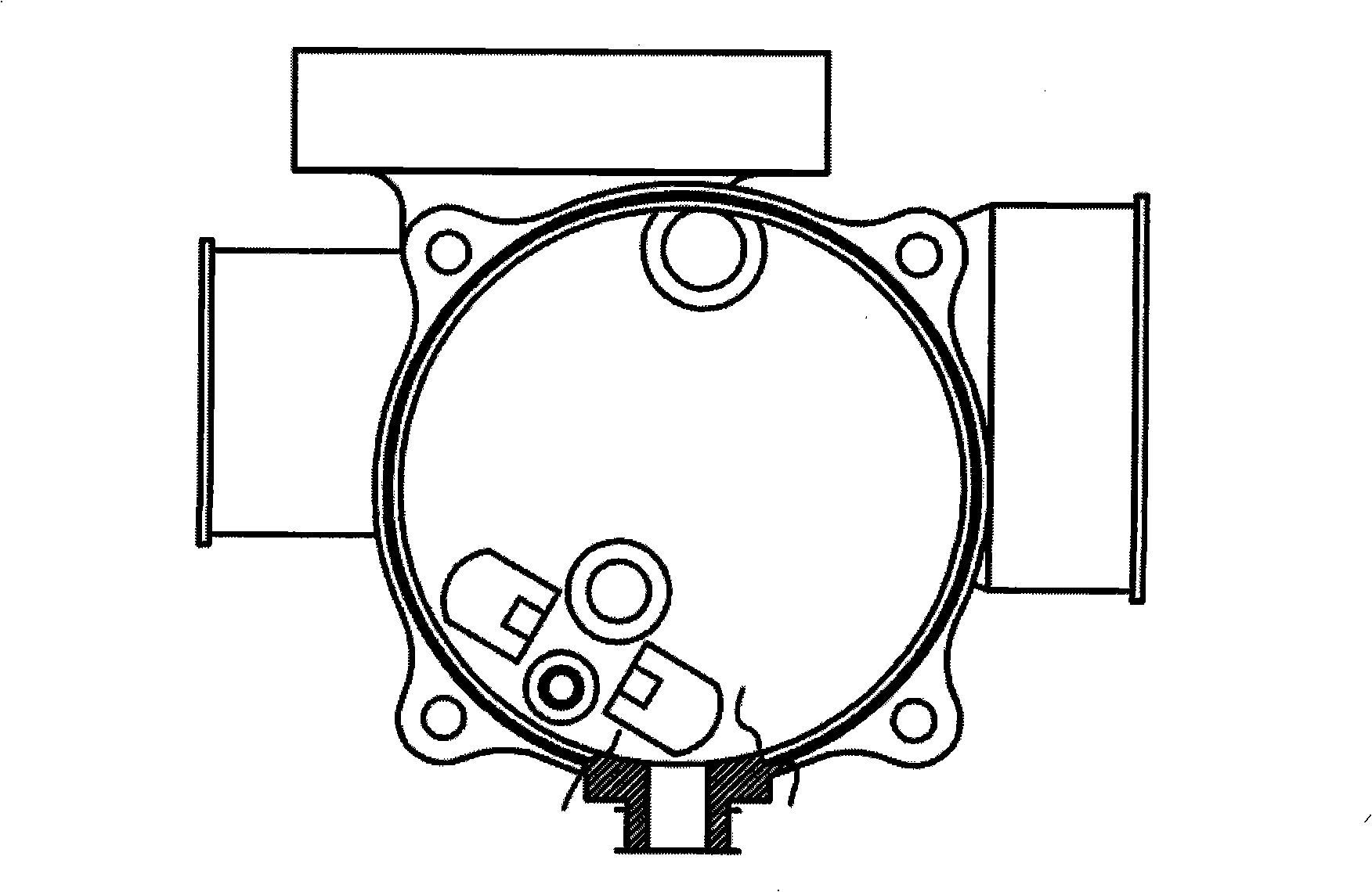 Last stage pressure reducing device