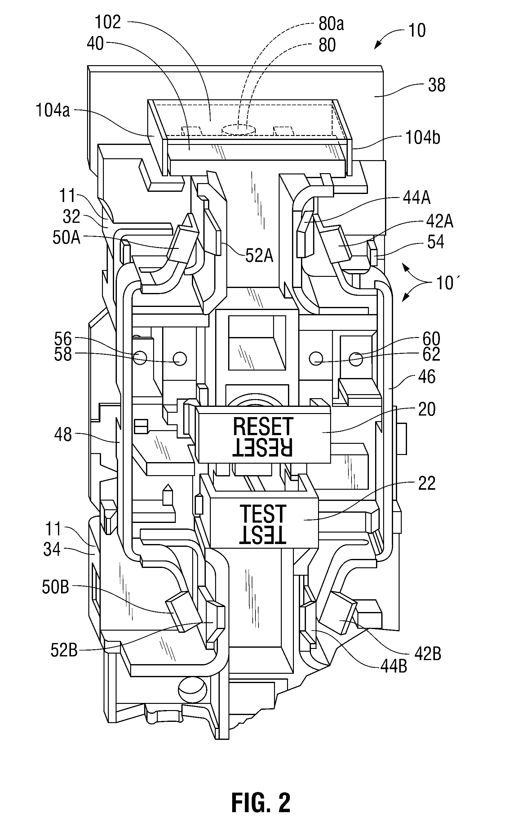 Detecting and sensing actuation in a circuit interrupting device
