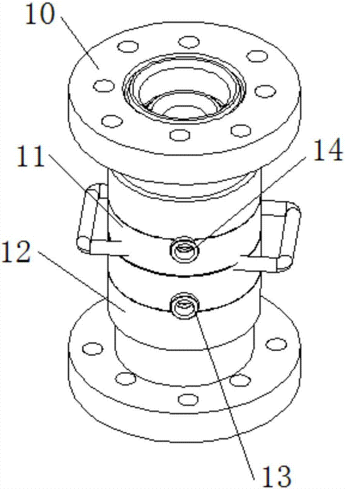 System for cleaning outer wall of oil pipe at wellhead, device and method thereof