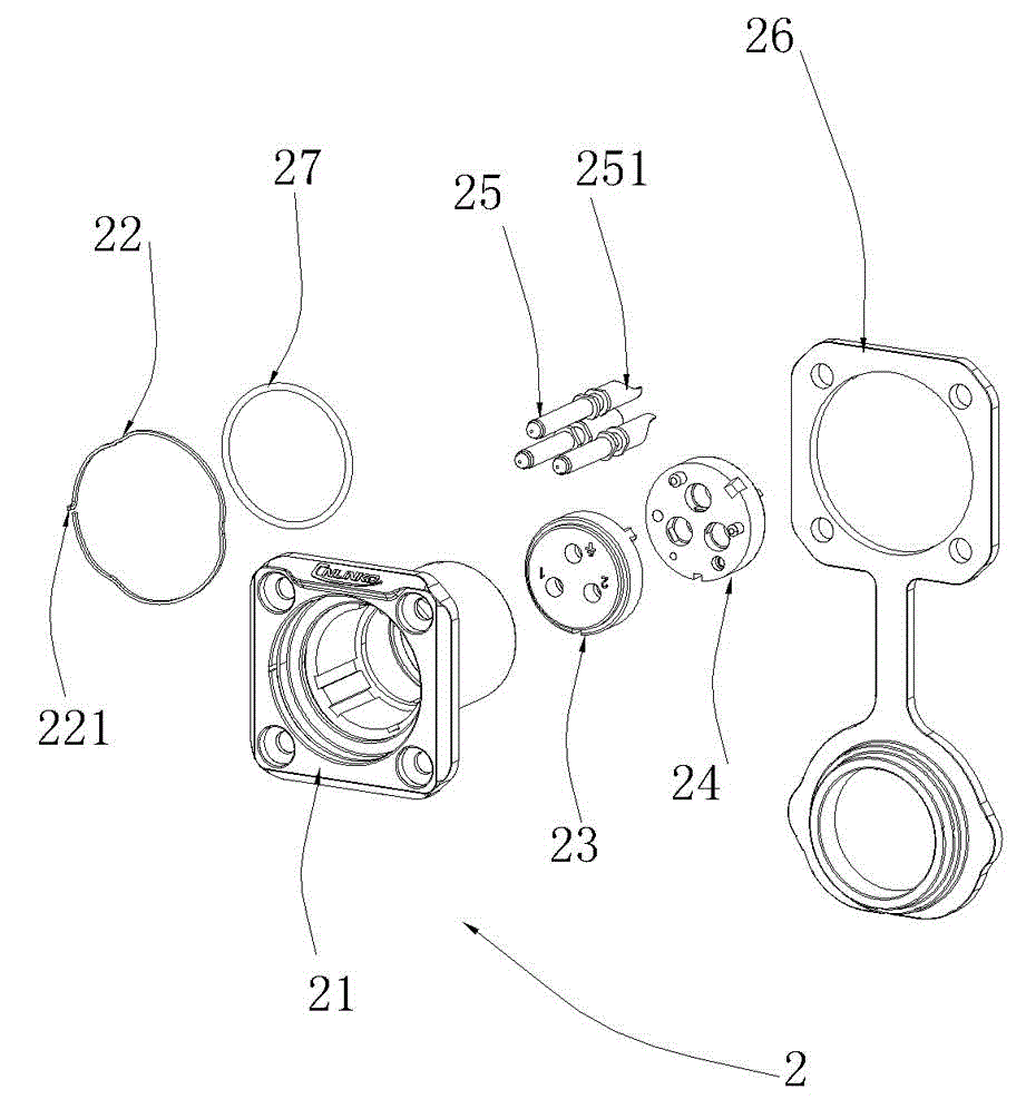 Electric connector with self-locking structure