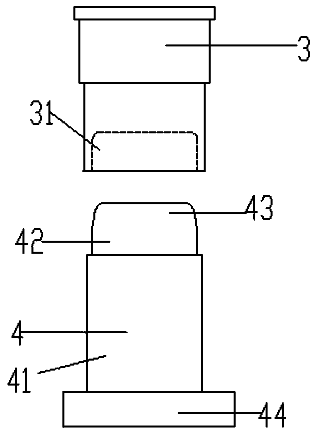 Automatic thread punching die for lock support