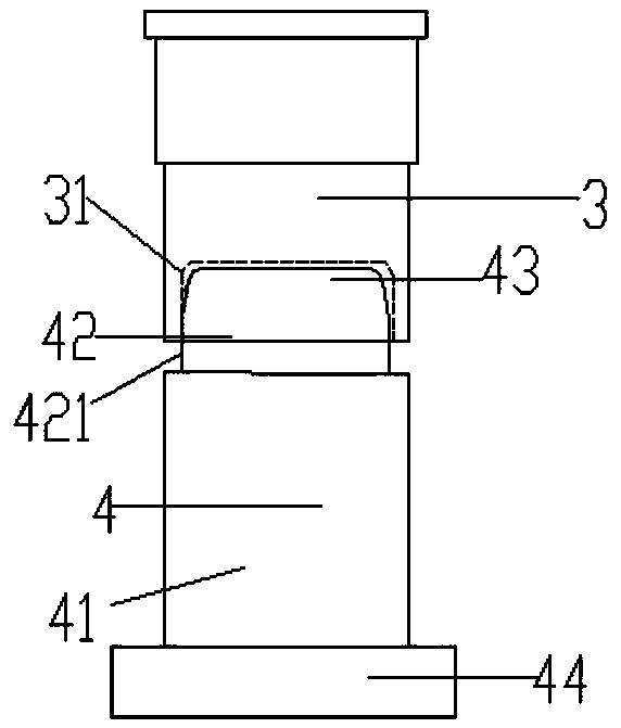 Automatic thread punching die for lock support