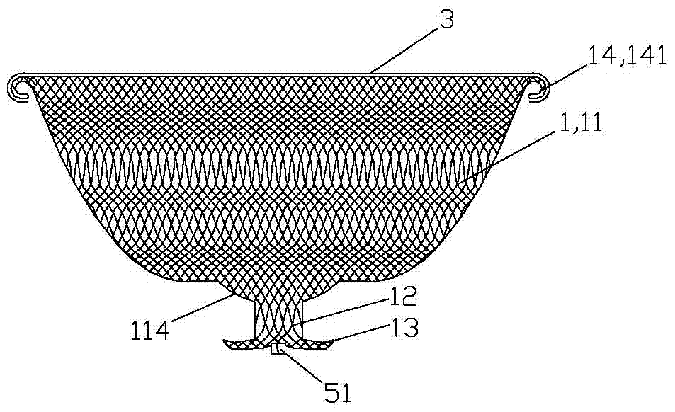 Woven type volume reduction device