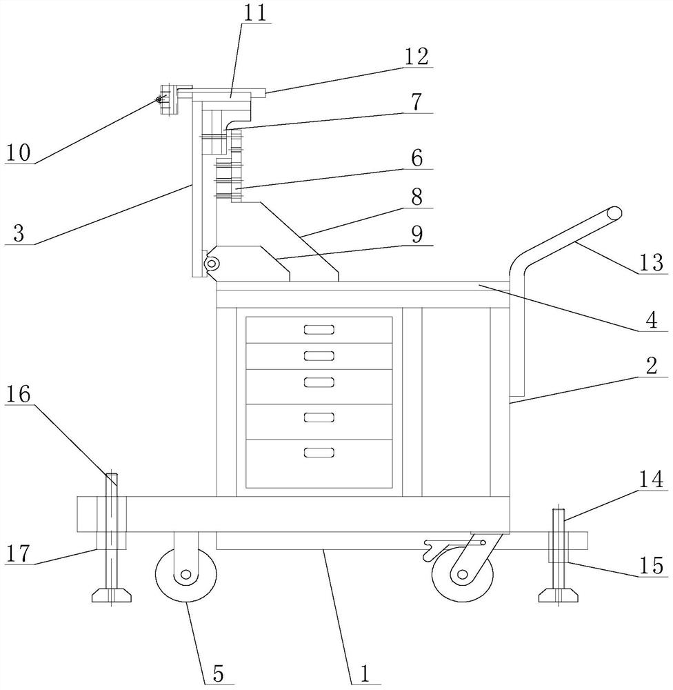 A kind of spring support rigidity detection device