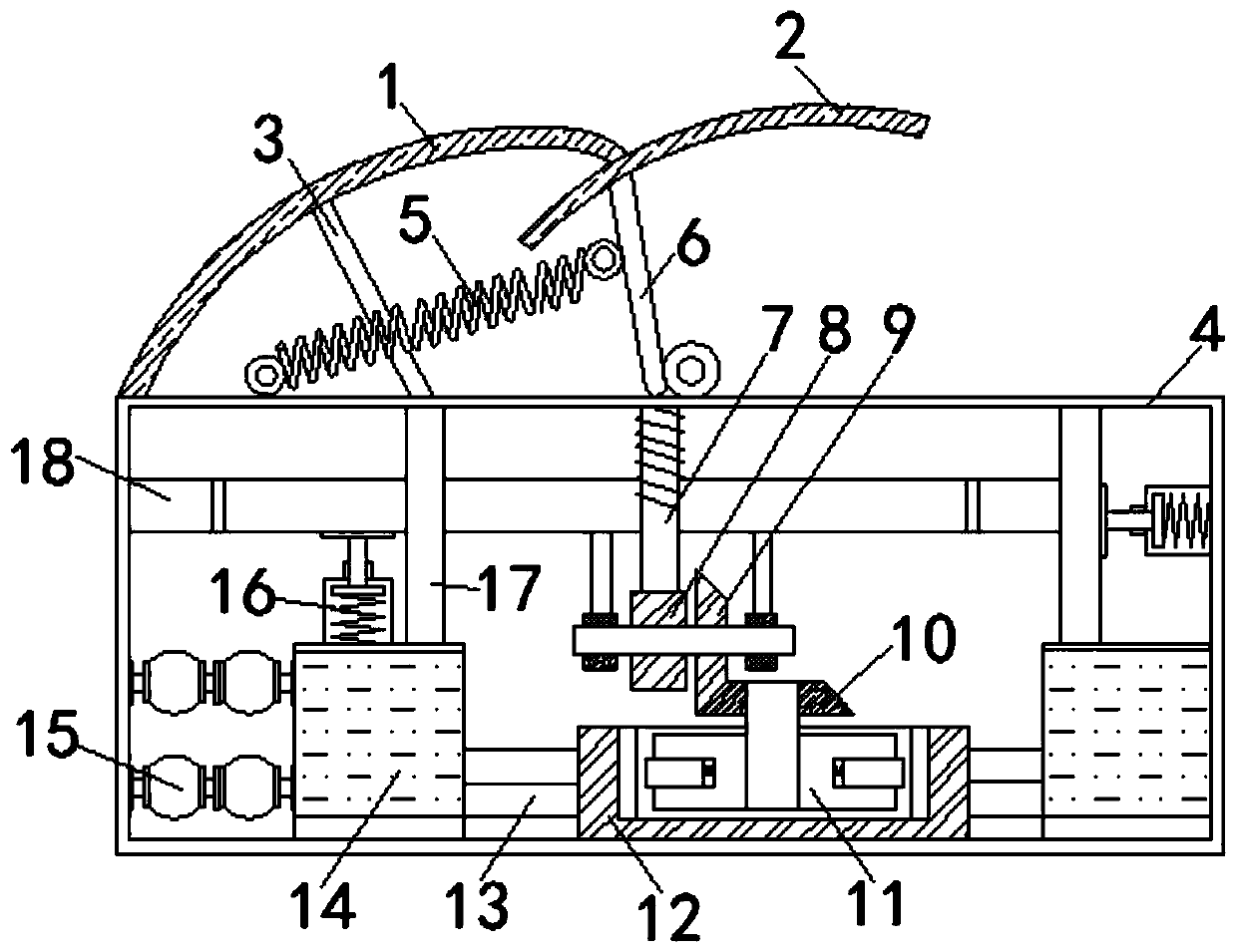 Road deceleration strip capable of preventing retrograding based on non-Newtonian fluid