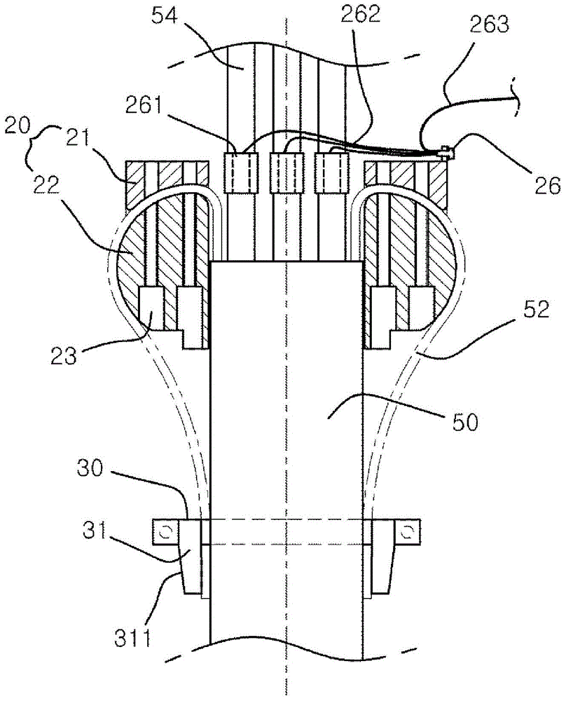 Fixed flange assembly and construction method for fixed flange assembly