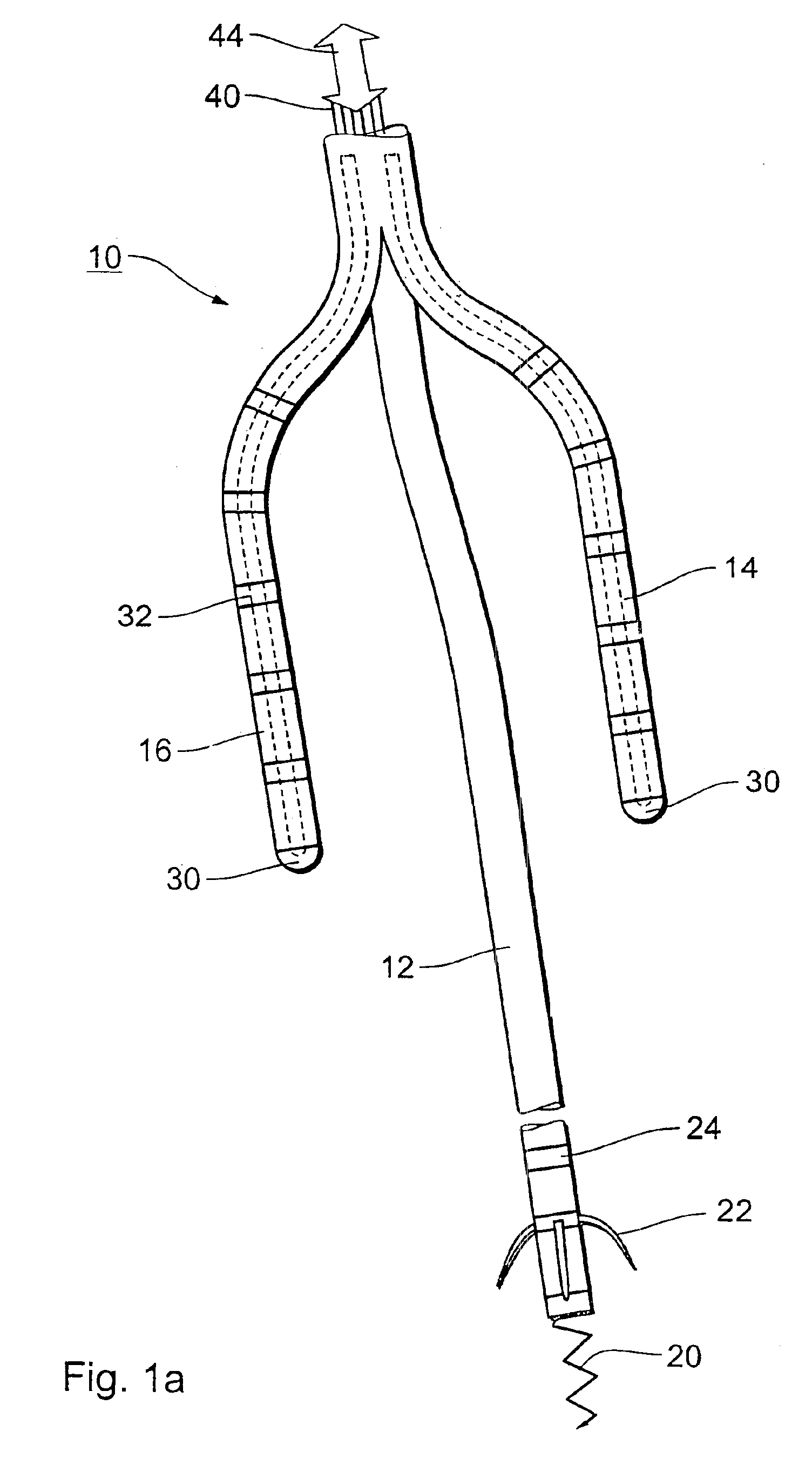 Electrode lead with multiple branches