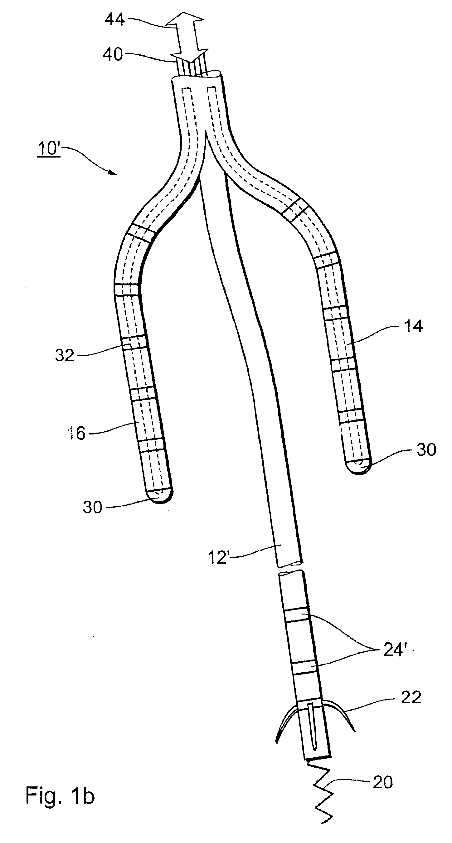 Electrode lead with multiple branches