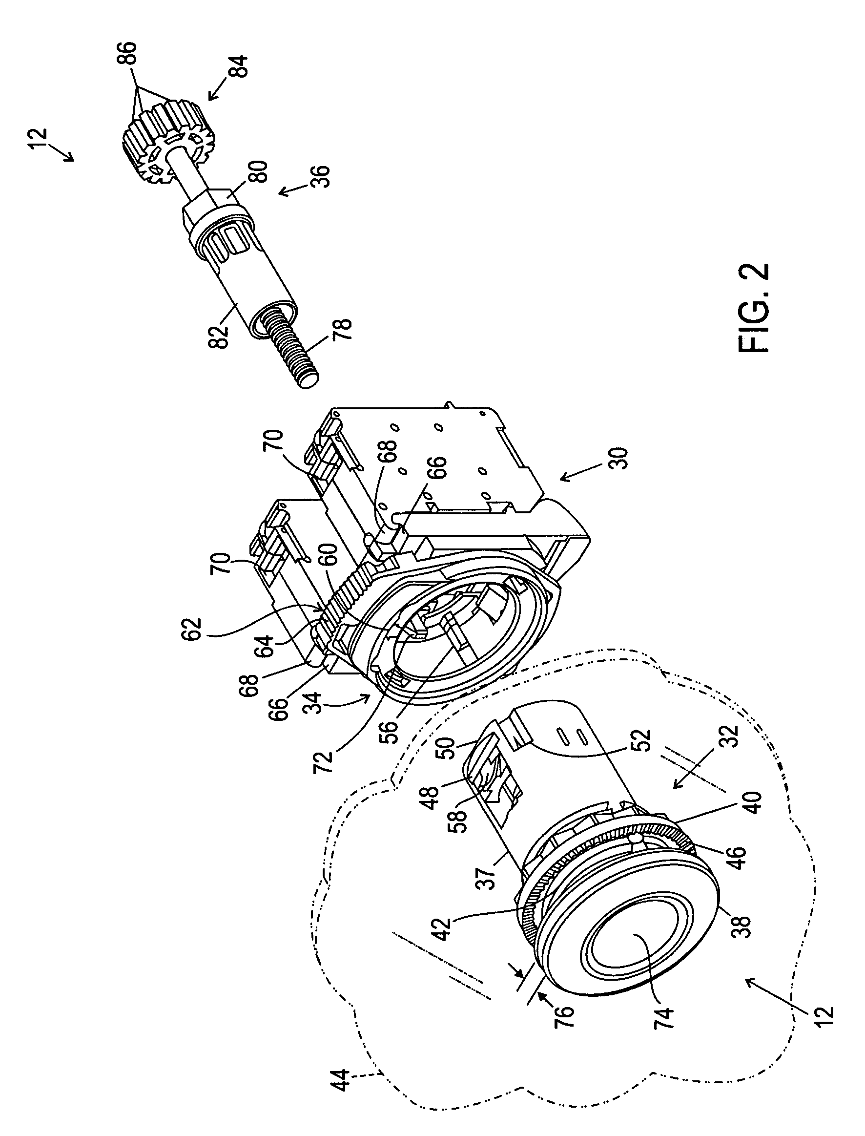 Dual function reset operator for an electrical device