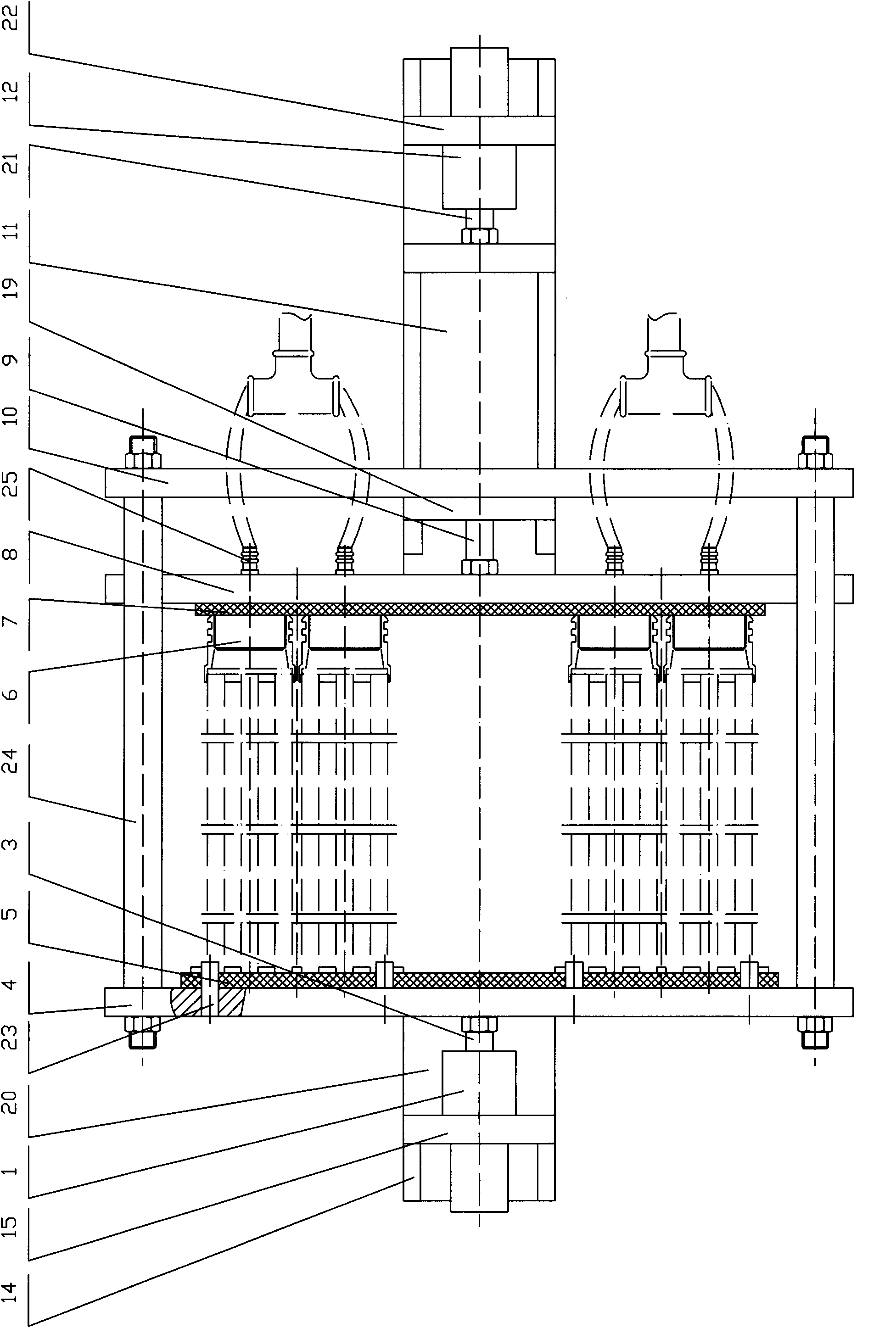 Clamp for detecting gas tightness of automobile cooling pipe