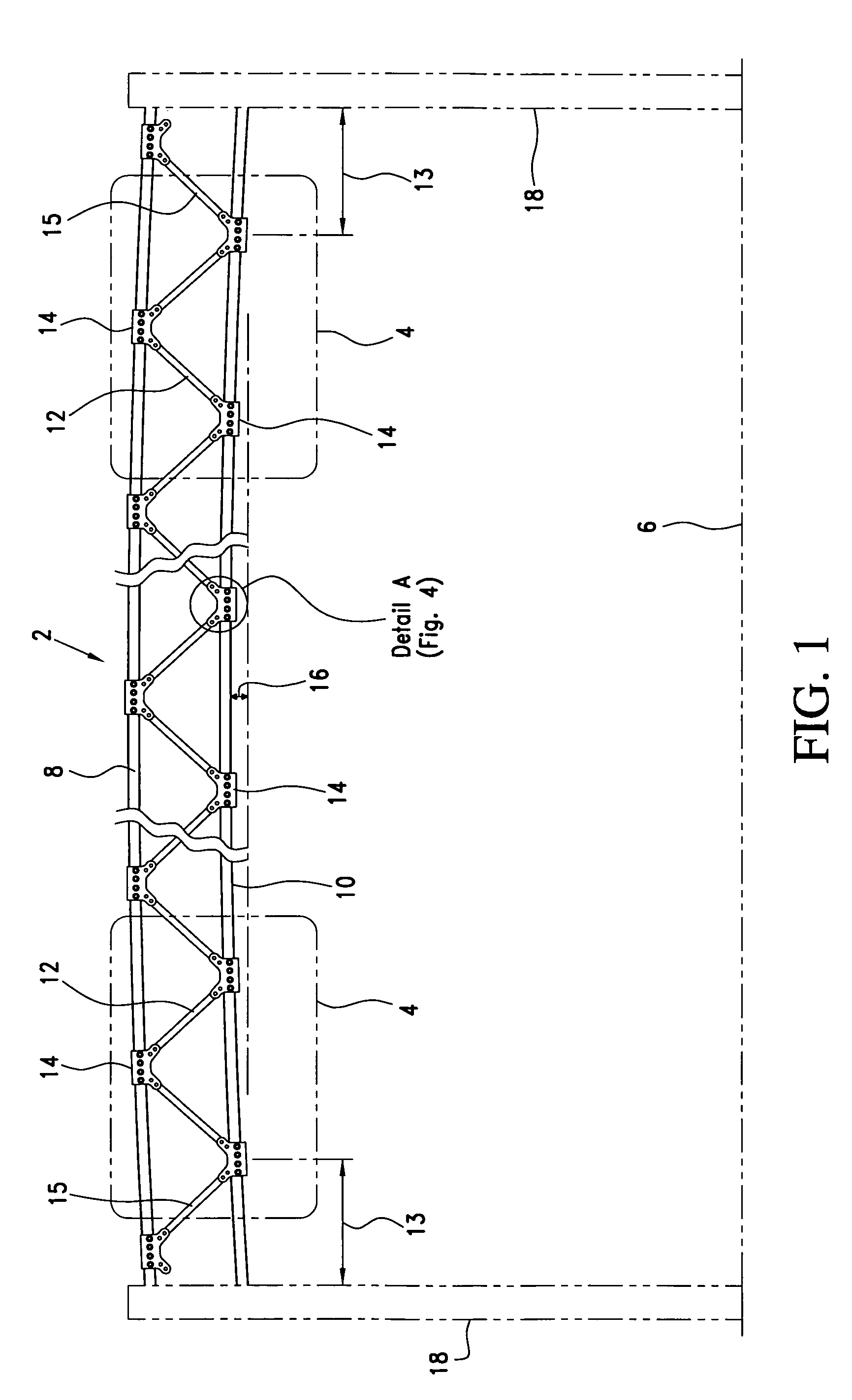 Space frame support structure employing weld-free, single-cast structural connectors for highway signs