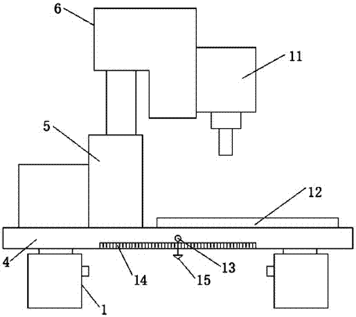 Mounting structure of computer numerical control (CNC) drilling machine