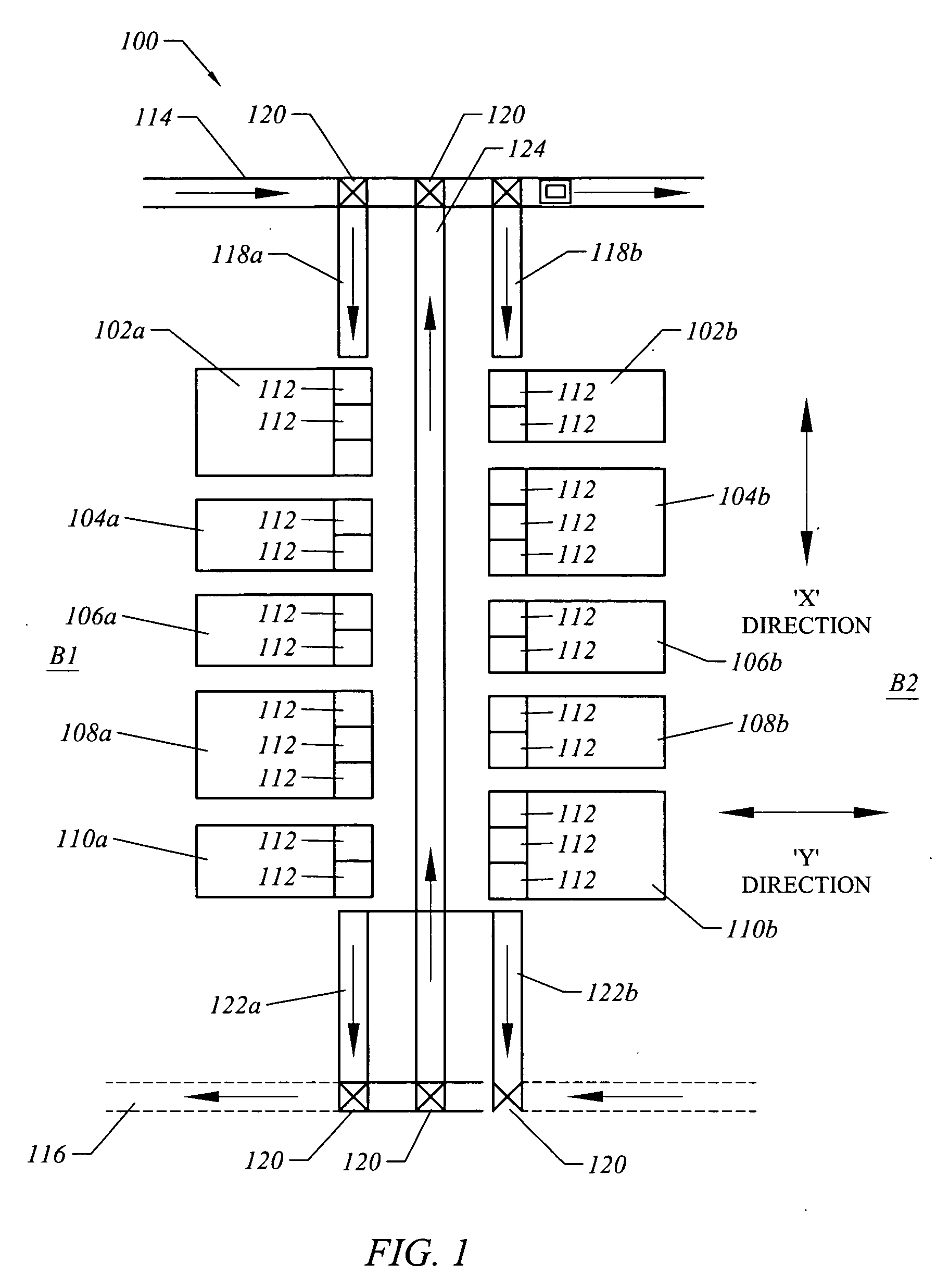 Discontinuous conveyor system