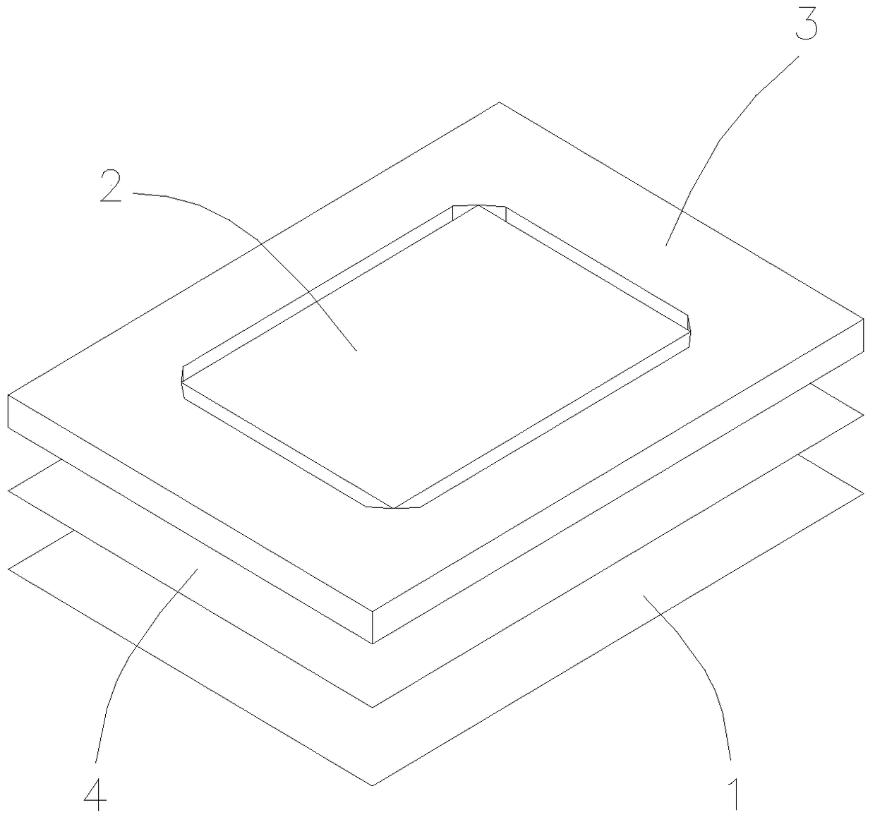 A method of manufacturing a printed board inlaid with a metal base