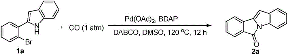 Method for normal-pressure efficient synthesis of 6H-isoindole [2,1-a] indole-6-ketone compounds