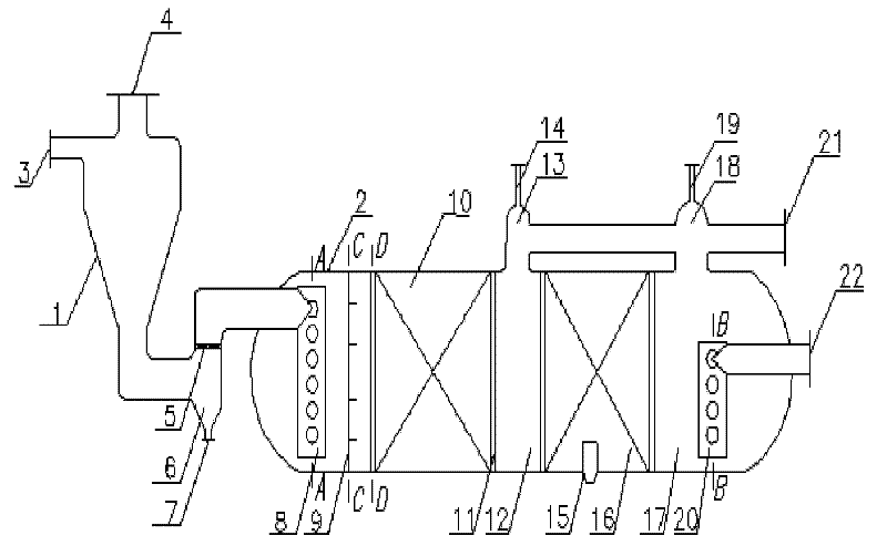 Oil-water separating device and method