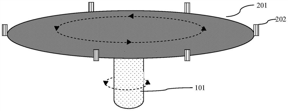 Wafer clamping device for single-wafer wet cleaning process cavity