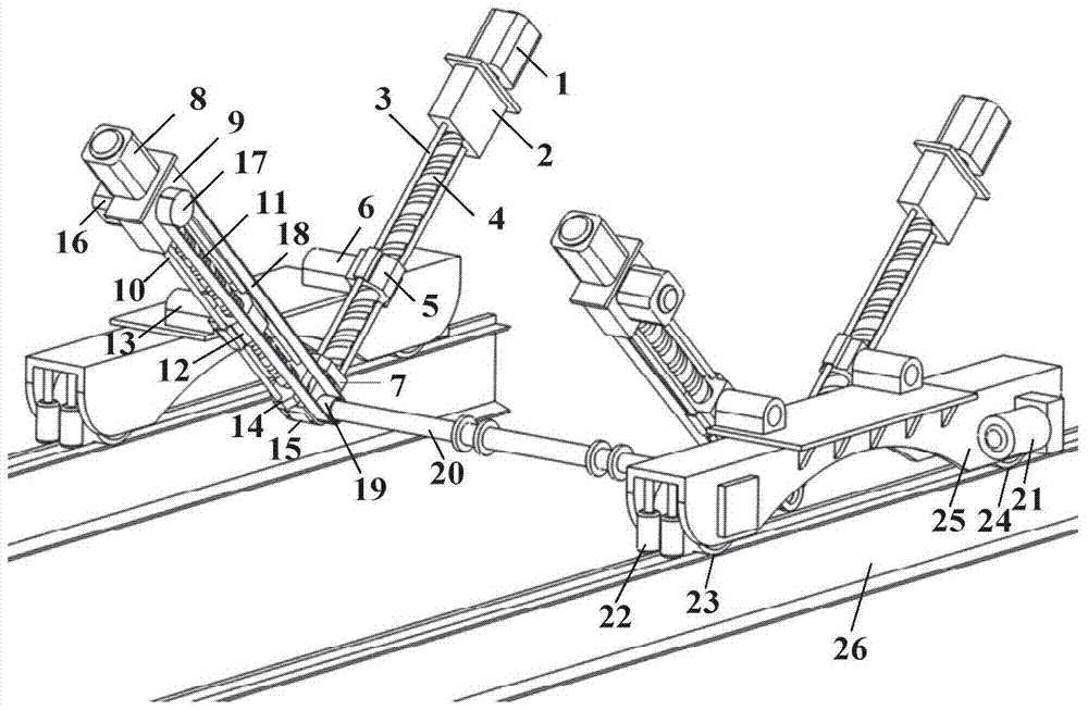 Composite dynamics control system and method for hybrid automobile electrophoretic coating conveying mechanism