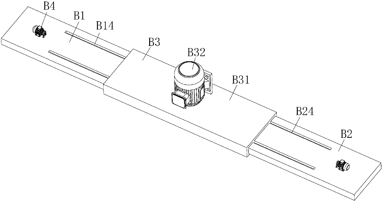 Side-arm telescoping device and method used for ridging machine