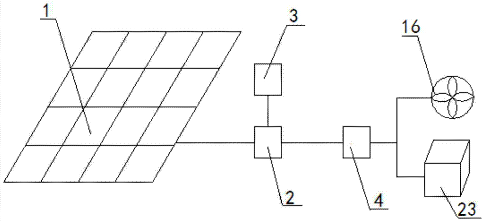 Anti-icing evaporative cooling air conditioning system based on photovoltaic drive