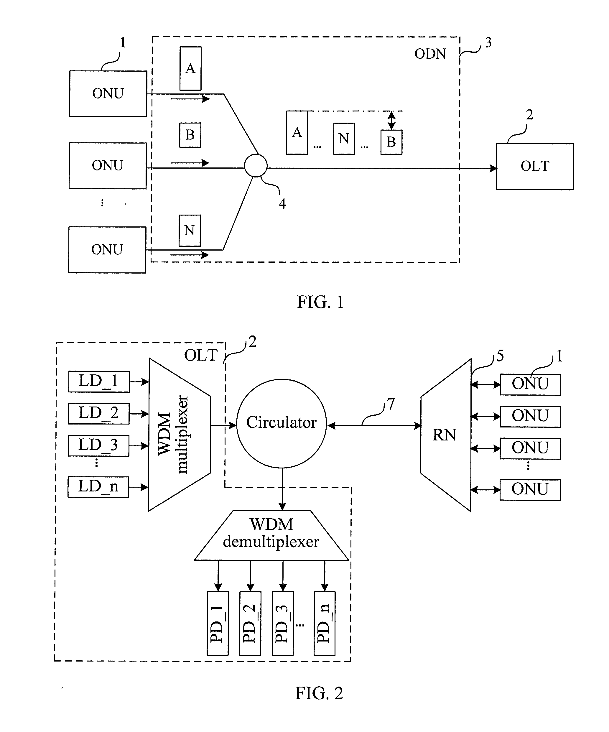 Signal processing method, device, and system in a passive optical network
