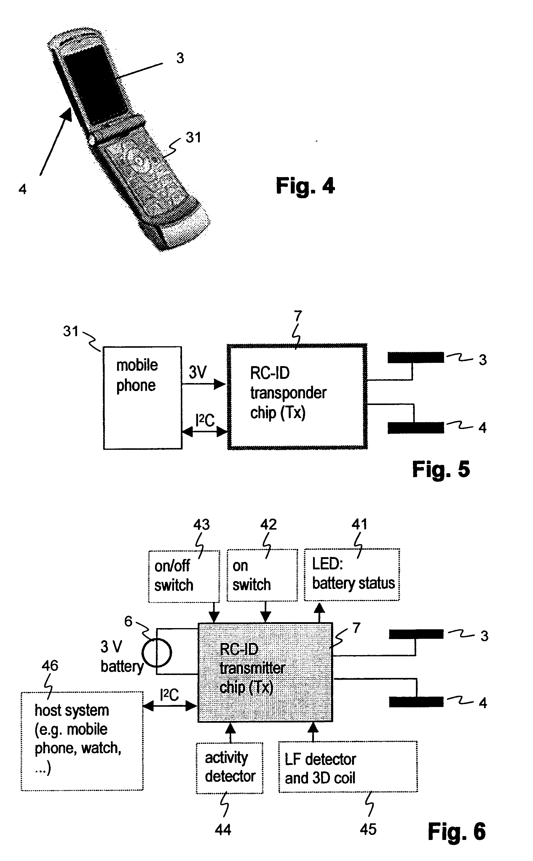 System and portable device for transmitting identification signals