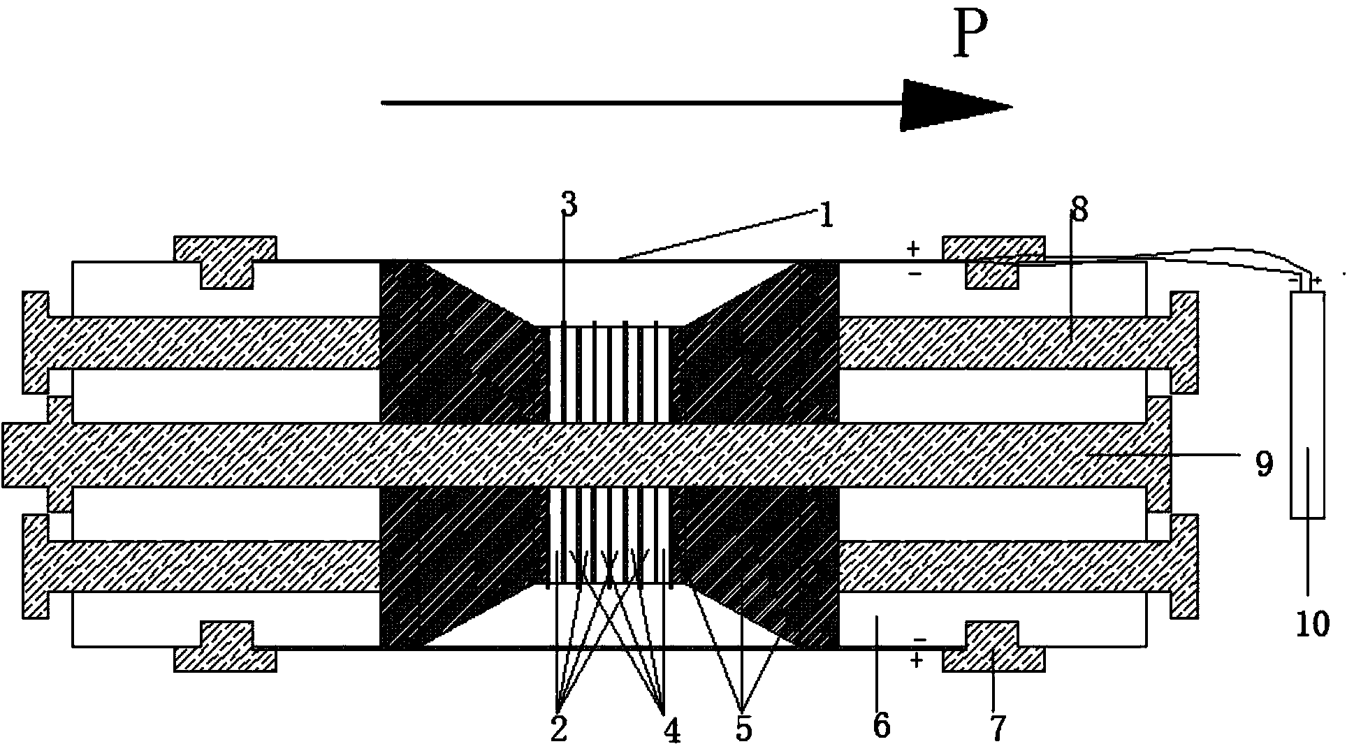 A flextensional transducer using a PVDF piezoelectric film