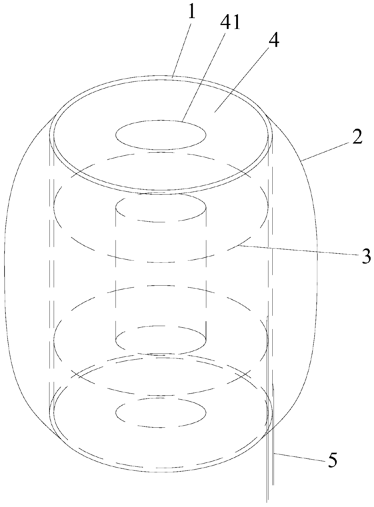 Anti-off, anti-leakage, anti-backflow, fixing and protection device for endoscope