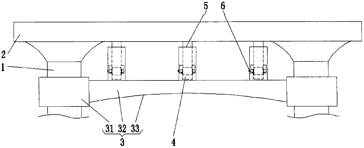 Novel bridge reinforcing device based on high-performance steel fiber reinforced concrete