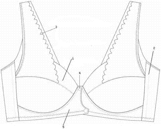 Frontward-opening, sleeping, maternity and nursing bra