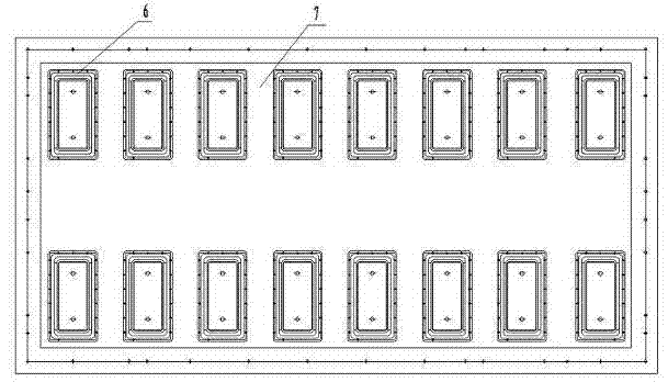 Two-dimensional adjustable ballastless slab die of support rail bed