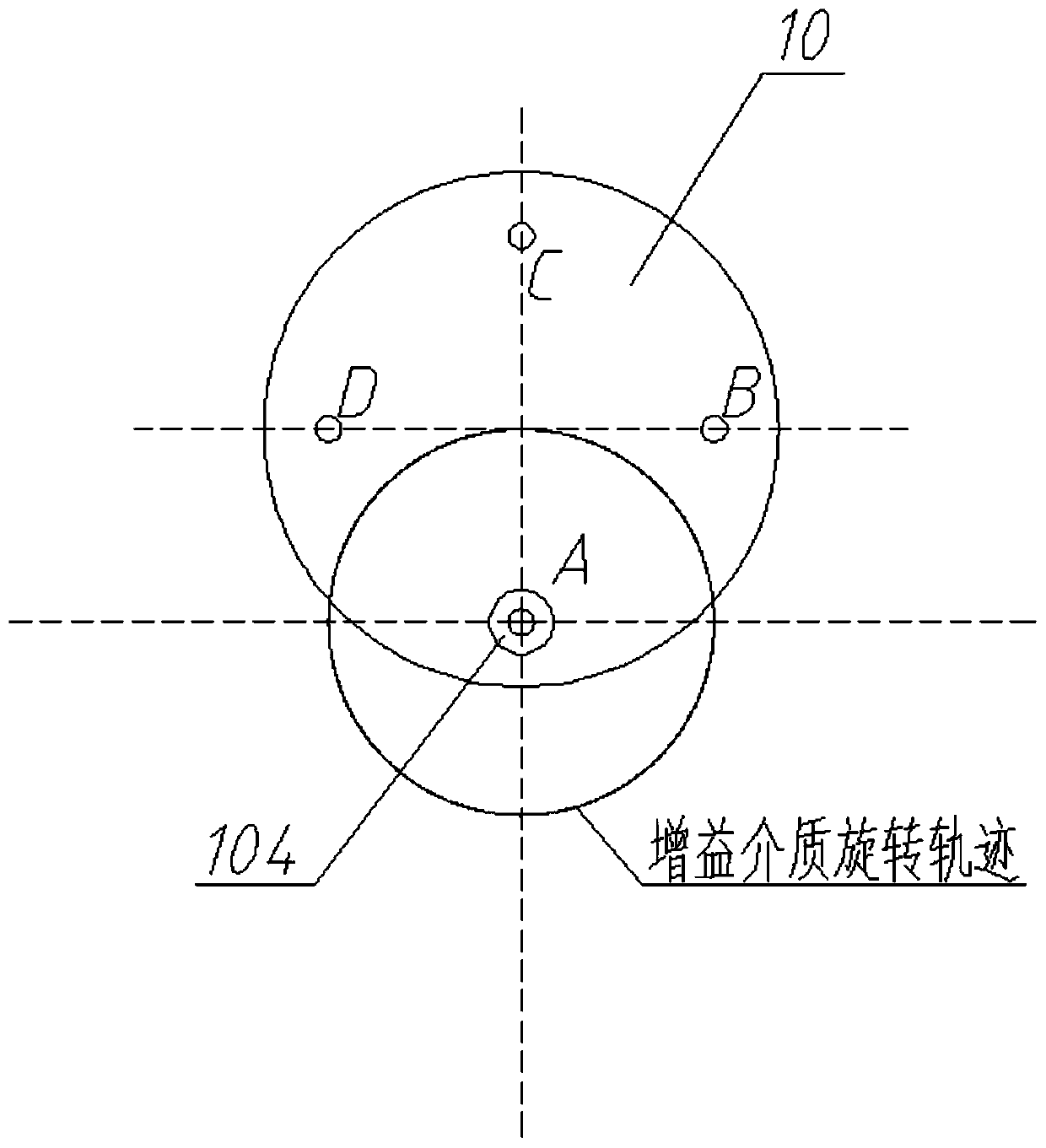 Rotary disc type solid-state laser and water cooling method thereof