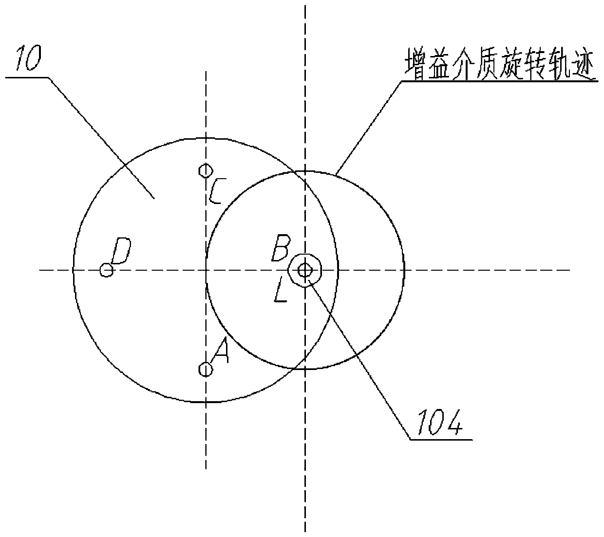 Rotary disc type solid-state laser and water cooling method thereof