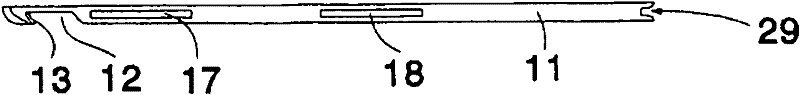 Thread guiding device for a thread changing device