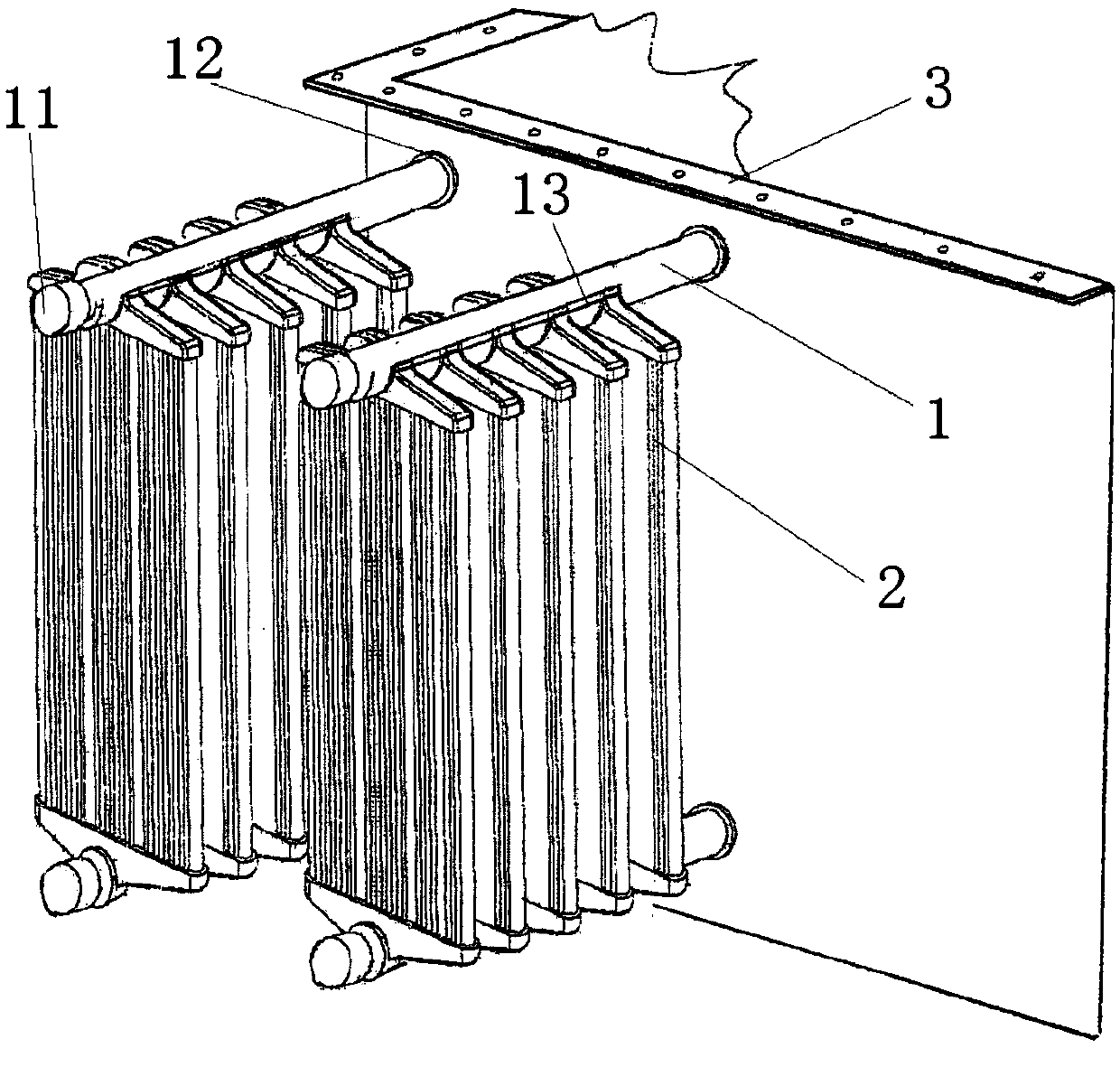 Clamping mechanism and process flow of heat sink of aluminum alloy transformer