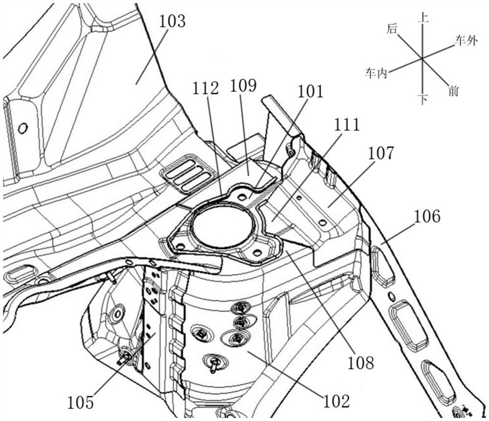 Front pillar mounting structure