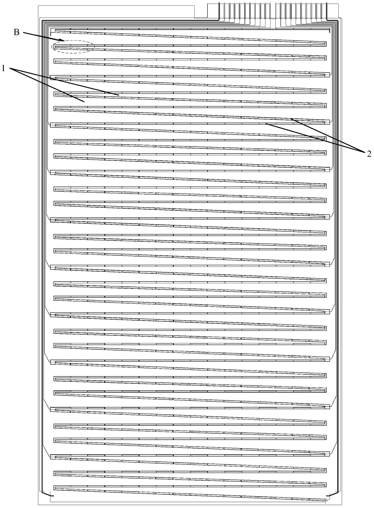 Etching method of indium tin oxide thin film of capacitive touch panel and its gap part