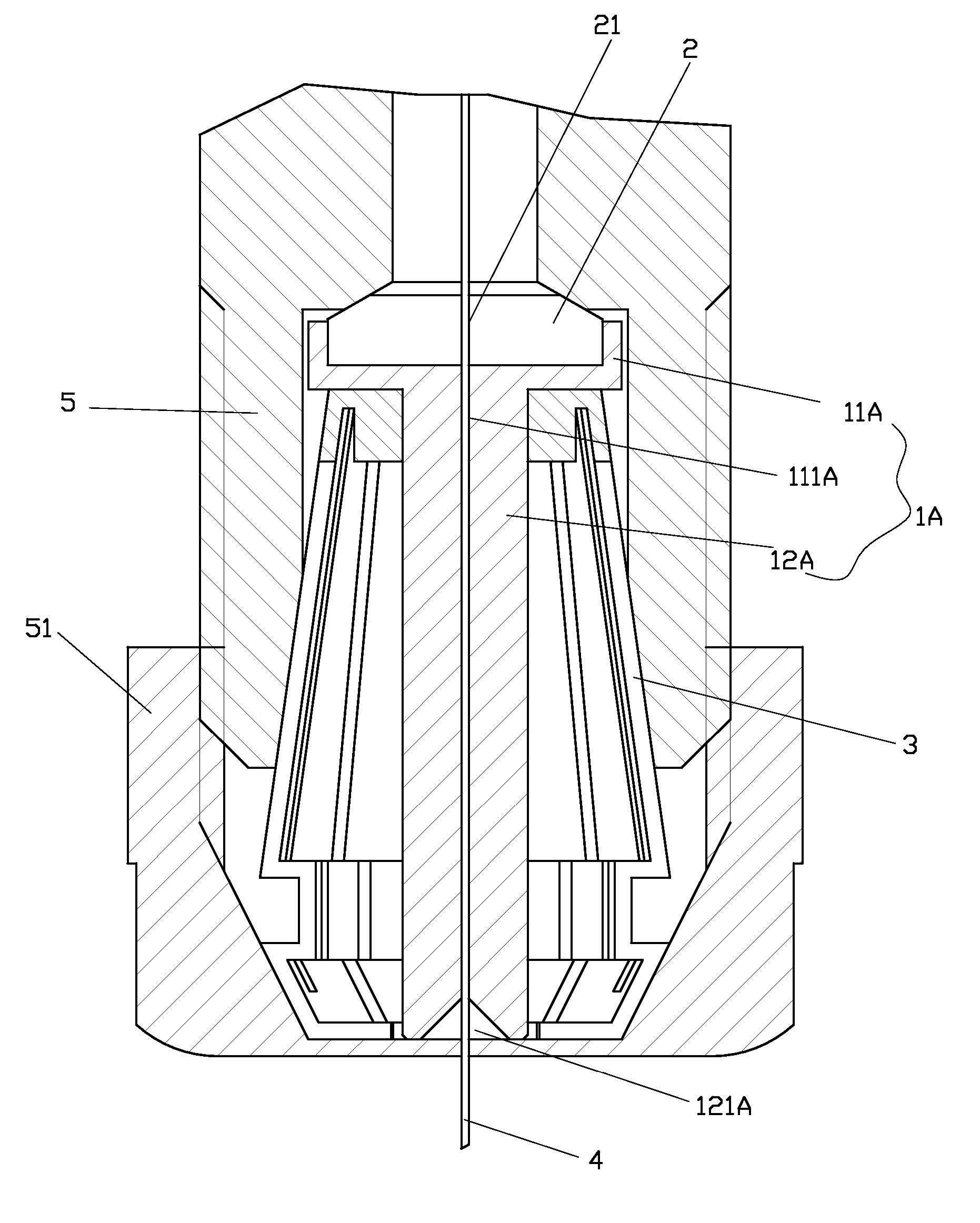 Method and Apparatus for Clamping an Electrode Tube in EDM Drill Equipment