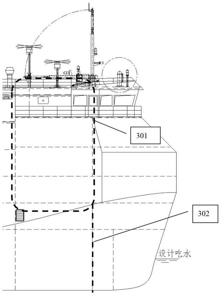 Roll-on roll-off ship suitable for scale requirement of Yangtze River three gorges ship lift